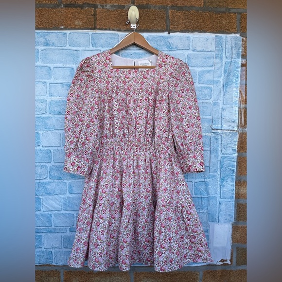 HYACINTH HOUSE Pink and Red Floral
Maddie Mini Dress size medium - Picture 4 of 16